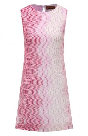 Платье из вискозы Missoni. Цвет: розовый