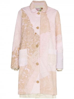 Пальто Rachel на пуговицах By Walid. Цвет: розовый