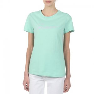 Футболки и топы Guess. Цвет: зеленый