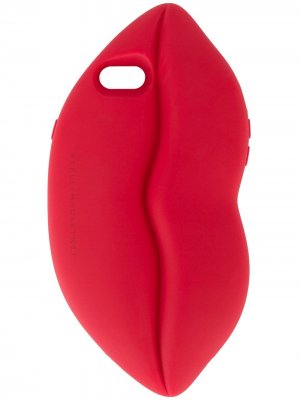 Чехол для iPhone 7 в виде губ Stella McCartney. Цвет: красный