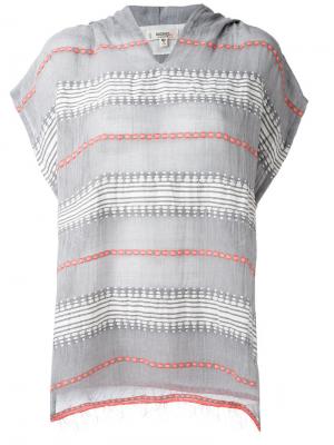 Блузка с вышивкой Lemlem. Цвет: серый