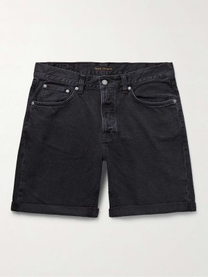 Джинсовые шорты прямого кроя Josh NUDIE JEANS, черный Jeans