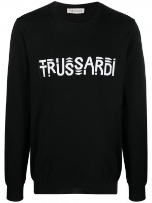 Свитер с логотипом Trussardi. Цвет: черный