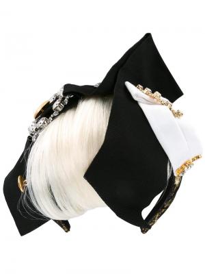 Декорированный ободок Dolce & Gabbana. Цвет: чёрный