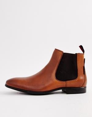 Светло-коричневые кожаные ботинки челси -Рыжий Ben Sherman