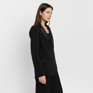 Пиджак , размер 44, черный Minaku. Цвет: черный