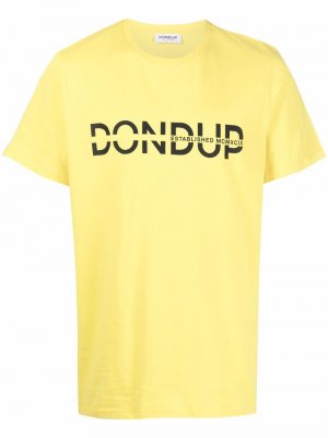 Футболка с логотипом DONDUP. Цвет: желтый
