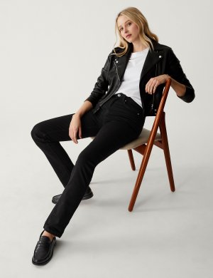 Прямые эластичные джинсы Sienna , черный микс Marks & Spencer