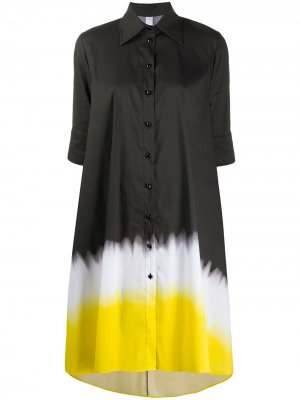 Платье-рубашка с эффектом деграде Ultràchic. Цвет: черный