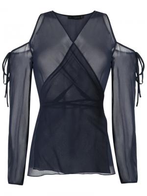 Panelled blouse Giuliana Romanno. Цвет: синий