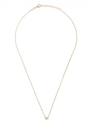 Золотая цепочка на шею Miami Heart с бриллиантами AS29. Цвет: золотистый
