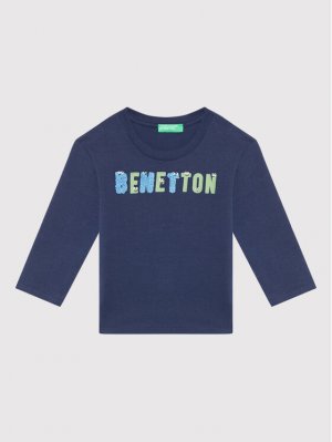 Блуза стандартного кроя , синий United Colors Of Benetton