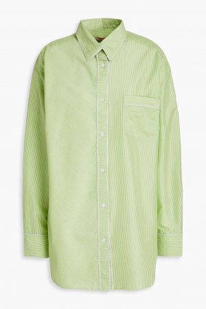 Полосатая оксфордская рубашка из смесового хлопка , светло-зеленый Solid & Striped
