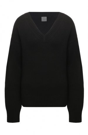 Шерстяной пуловер TOTEME. Цвет: чёрный