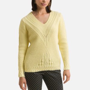 Пуловер ANNE WEYBURN. Цвет: желтый