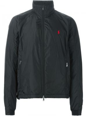Куртка-ветровка на молнии Polo Ralph Lauren. Цвет: чёрный