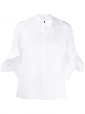 Расклешенная рубашка с короткими рукавами Delpozo