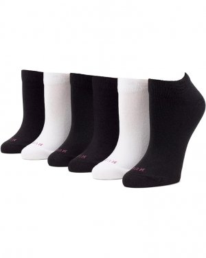 Носки HUE Perfect Sneaker Lowcut 6-Pack, черный/белый