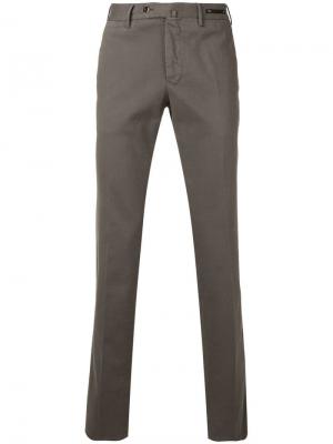 Прямые брюки Pt01. Цвет: серый