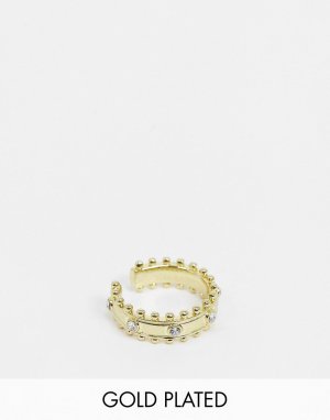 Золотистое кольцо с броским дизайном Bella-Золотой Luv AJ