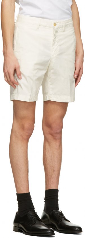 Off-White Poplin Bermuda Shorts Dunhill. Цвет: 120 optic white