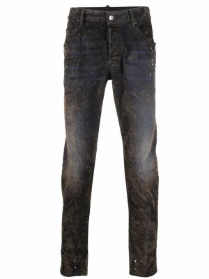Cool Guy velvet-effect skinny jeans Dsquared2. Цвет: зеленый