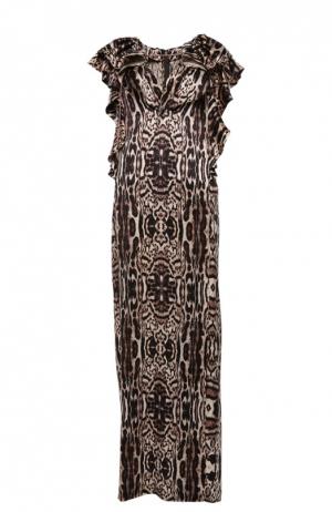 Платье Thomas Wylde. Цвет: коричневый