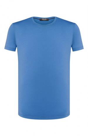 Шерстяная футболка Loro Piana. Цвет: синий