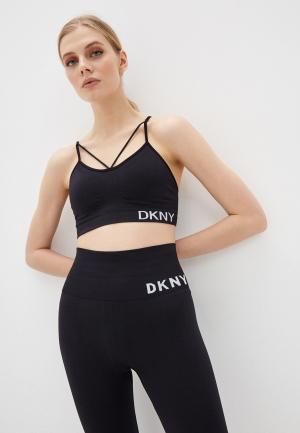 Топ спортивный DKNY. Цвет: черный