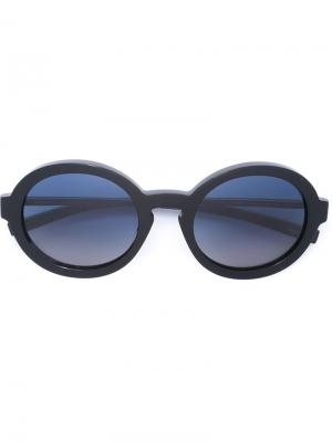 Солнцезащитные очки Jil Sander. Цвет: синий