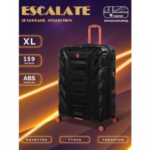 Чемодан IT Luggage, 159 л, размер L, черный luggage. Цвет: черный