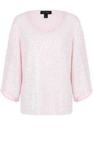 Пуловер с вышивкой пайетками St. John. Цвет: светло-розовый