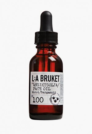 Масло для лица La Bruket 100 CARROT/BERGAMOT, 30 мл. Цвет: прозрачный
