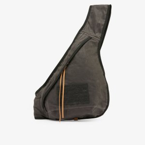 Хлопковый рюкзак через плечо с кожаной нашивкой , черный Acne Studios