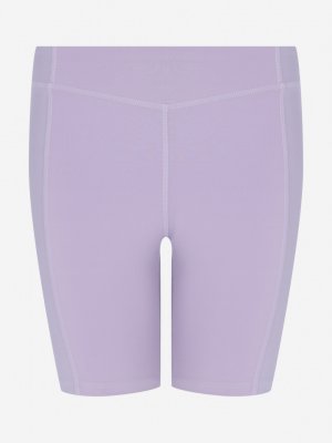 Велосипедки женские Yoga Rib Short, Фиолетовый Reebok. Цвет: фиолетовый