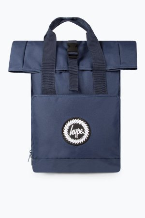 Рюкзак с двумя ручками и складной крышкой, темно-синий Hype
