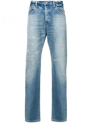 Классические зауженные джинсы Edwin. Цвет: синий