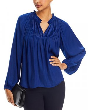 Блузка с замочной скважиной , цвет Blue T Tahari