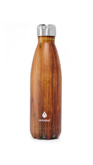 Бутылка для воды Vogue Wood емкостью 17 унций Manna. Цвет: светлое дерево
