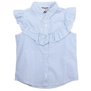 Блузка для девочки (Размер: 122), арт. 014374 Maelie. Цвет: голубой/белый