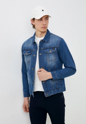 Куртка джинсовая Hopenlife. Цвет: синий