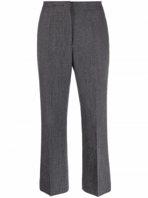 Укороченные расклешенные брюки Jil Sander. Цвет: серый