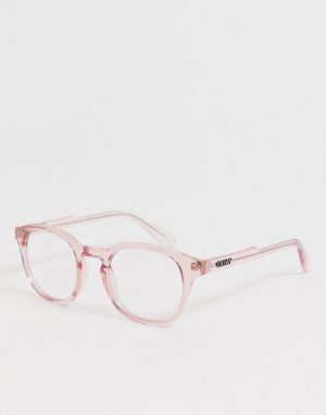 Розовые очки в круглой оправе -Розовый Quay Australia