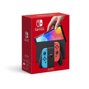 Switch — модель OLED, набор «Неоновый синий/Неоновый красный» Nintendo