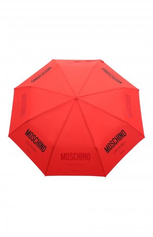 Складной зонт Moschino. Цвет: красный