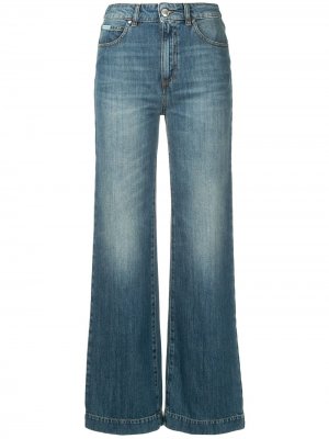 Расклешенные джинсы свободного кроя Alexa Chung. Цвет: синий