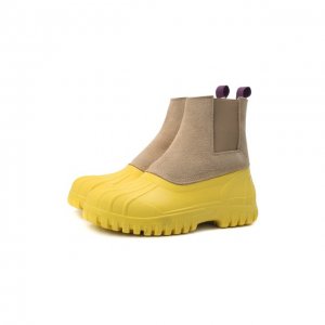 Комбинированные ботинки Balbi Diemme. Цвет: жёлтый
