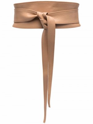 Wide knot-detail belt Federica Tosi. Цвет: коричневый