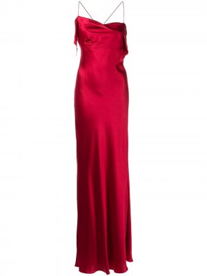 Платье с вырезом-хомутом Michelle Mason. Цвет: красный
