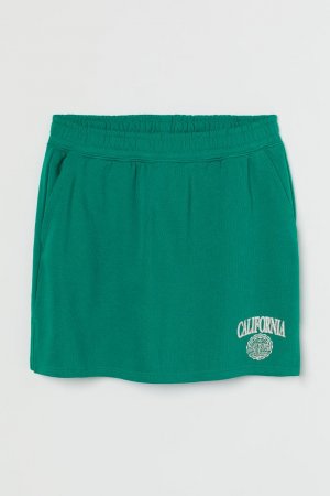 Спортивная юбка с принтом, зеленый/калифорния H&M